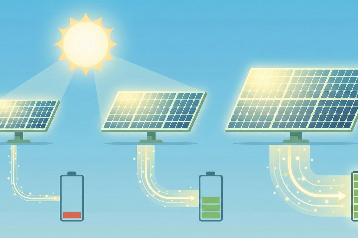 太陽光パネルの広さで換算した場合の発電量